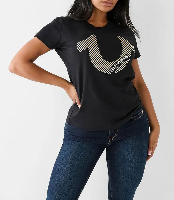 Playera cuello redondo con manga corta Mujer