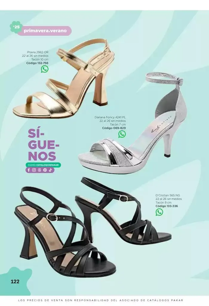Catálogo de Pakar Sandalia 31 de enero al 31 de mayo 2025 - Pagina 122