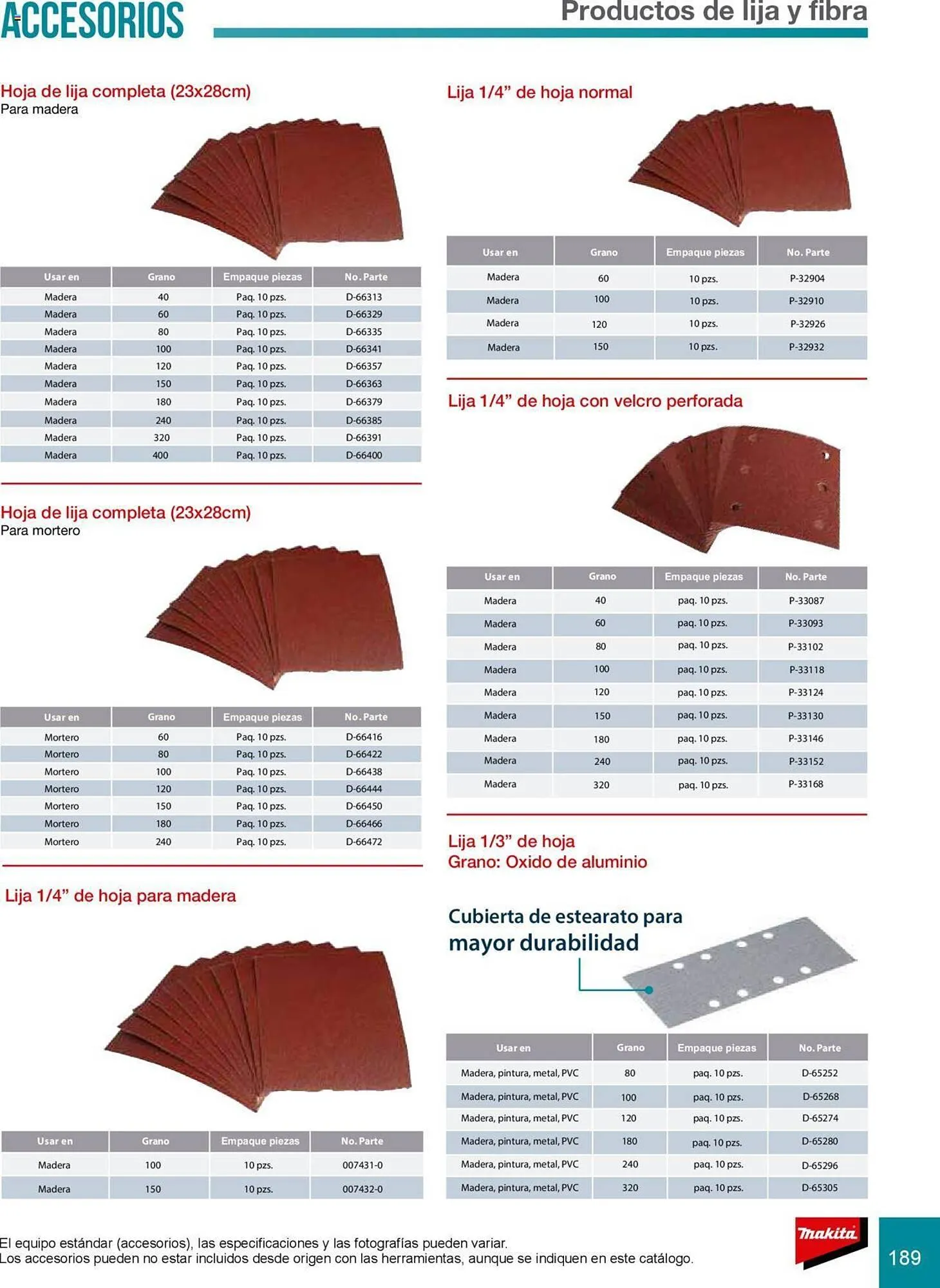 Catálogo de Catálogo Makita 8 de julio al 31 de diciembre 2025 - Pagina 189