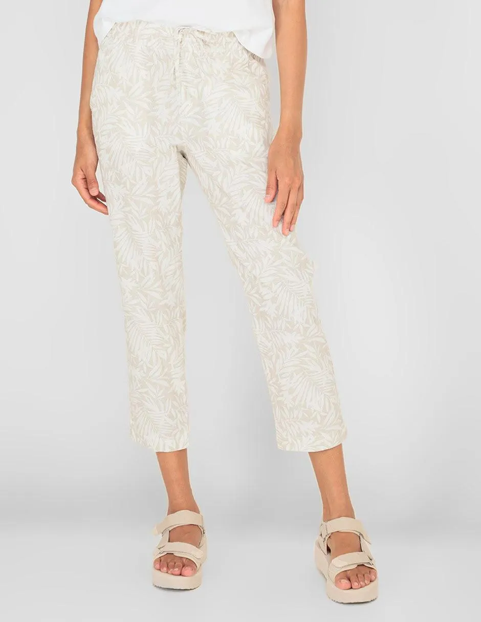 Pantalón slim floral