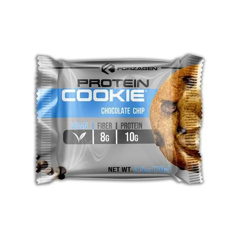 Forzagen Galleta de Proteína Vegana con Chispas de Chocolate