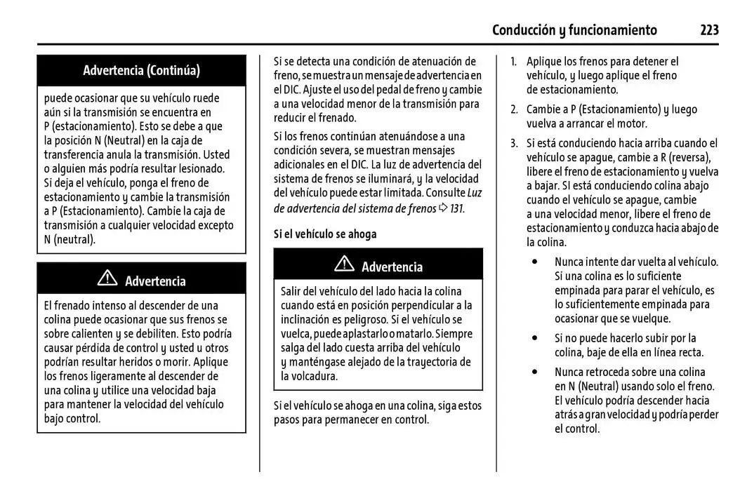 Catálogo de Cheyenne 2025 Manual del propietario 22 de enero al 31 de diciembre 2025 - Pagina 224