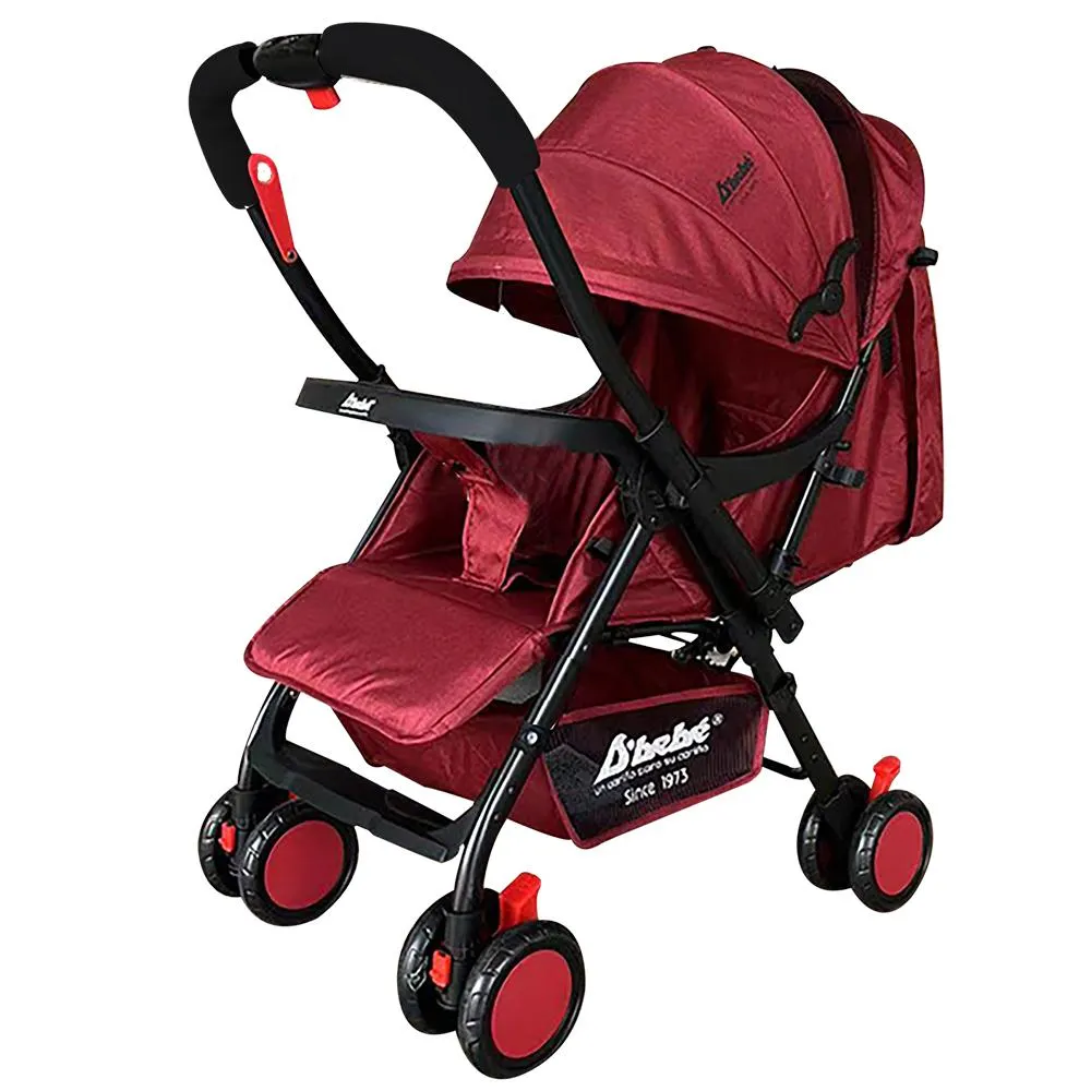 Carriola D´bebé reversible con repisa Baby BM rojo
