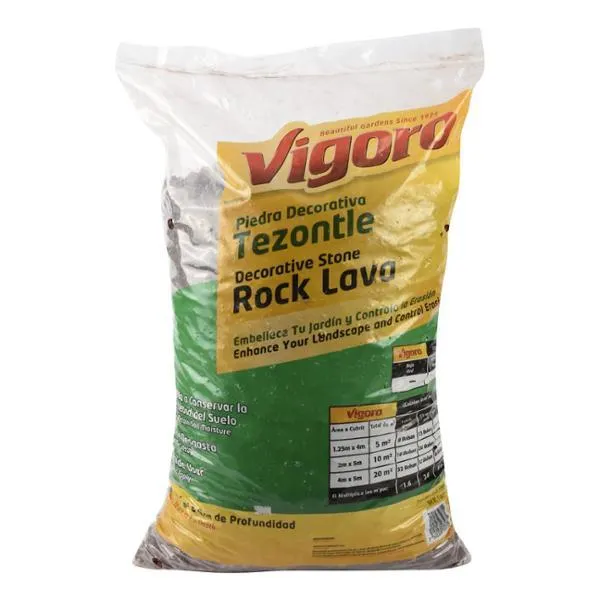 PIEDRA DECORATIVA TEZONTLE 28 KG ROJO