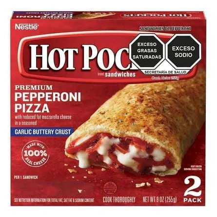 Sandwiches Hot Pockets Pepperoni Pizza 2 pz 250 g