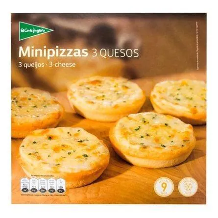 Mini Pizza 3 Quesos 9 Piezas de 270 g