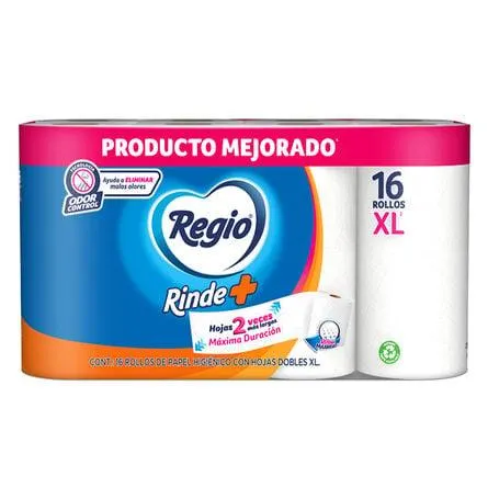 Papel Higiénico Regio Rinde 16 Rollos XL