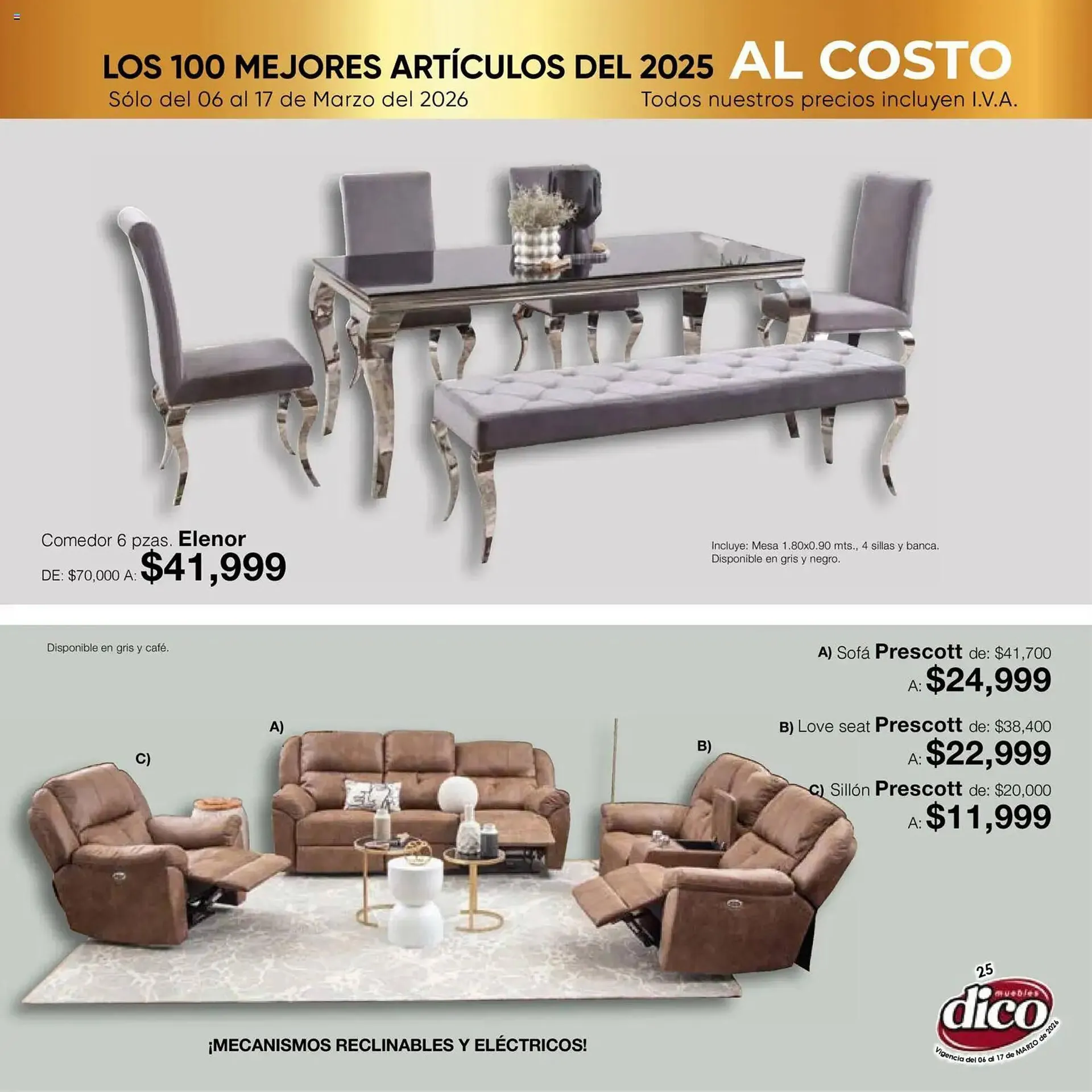 Catálogo de Catálogo Muebles Dico 6 de marzo al 18 de marzo 2026 - Pagina 25