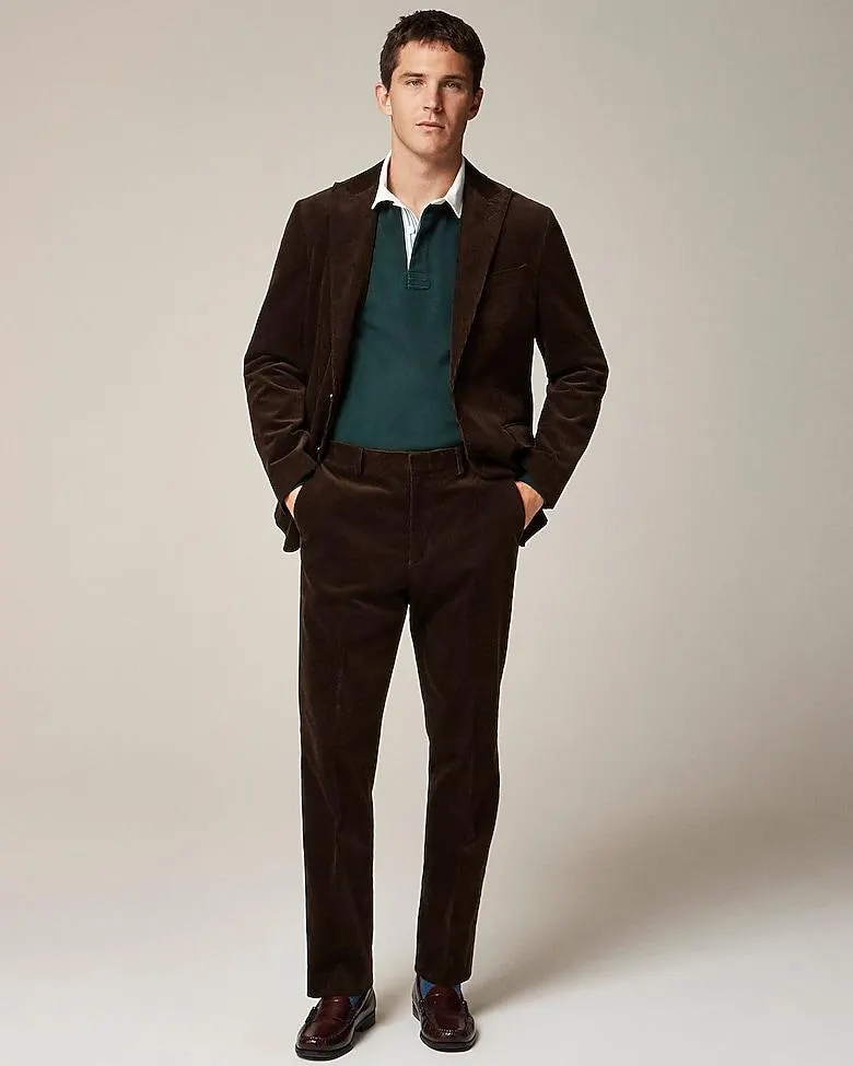 Crosby Classic-fit suit jacket in Italian cotton corduroy