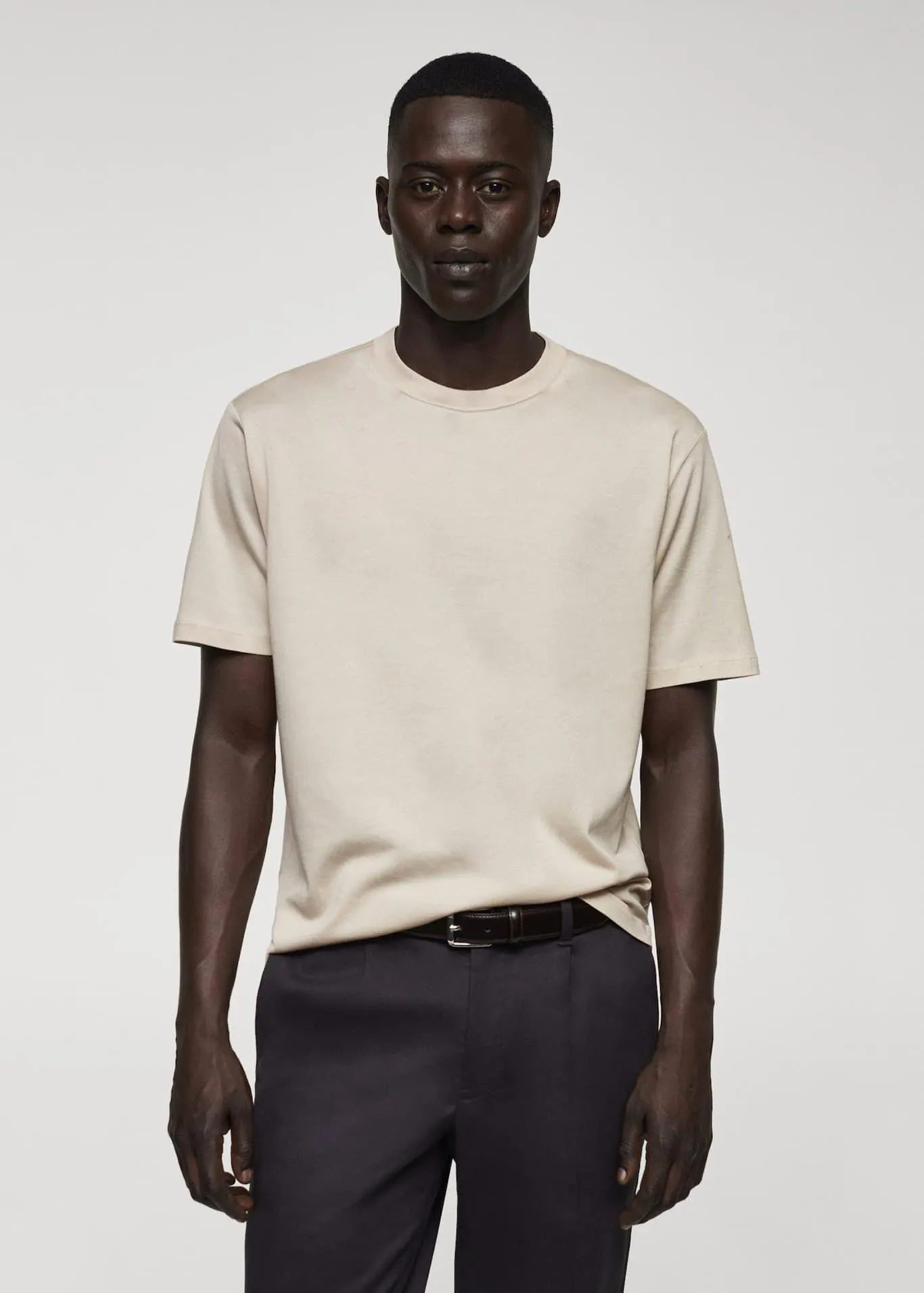 Camiseta regular fit mercerizada