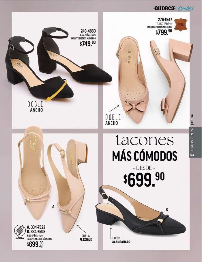 Catálogo de ANDREA - CALZADO CONFORT 26 de agosto al 25 de enero 2025 - Pagina 50
