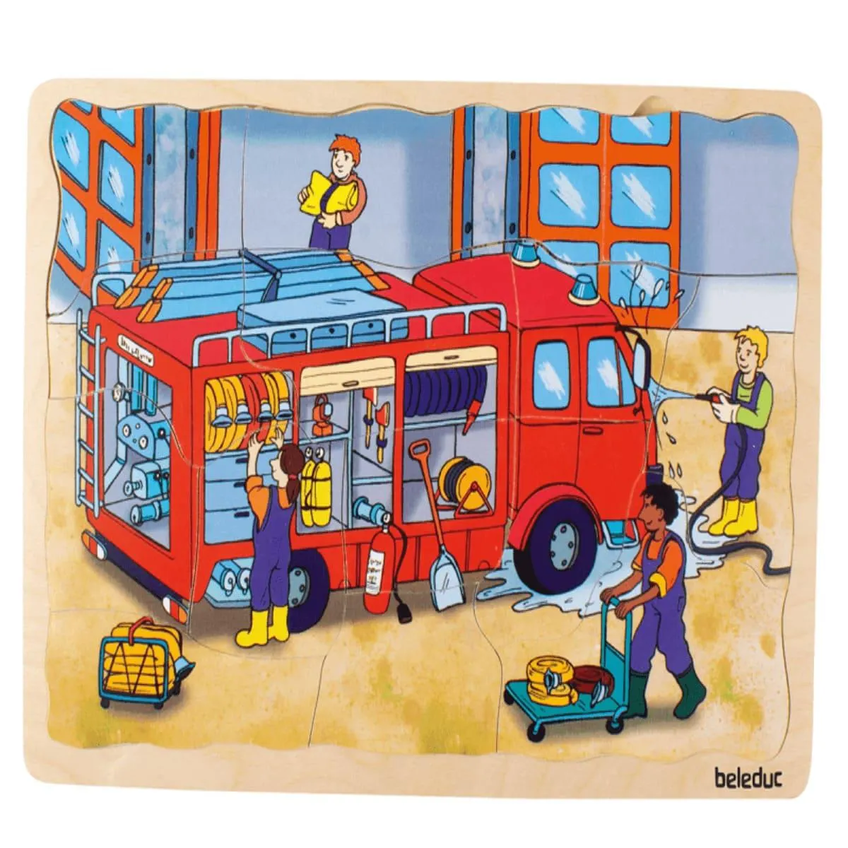 ROMPECABEZAS ESTACION DE BOMBEROS 5 EN 1