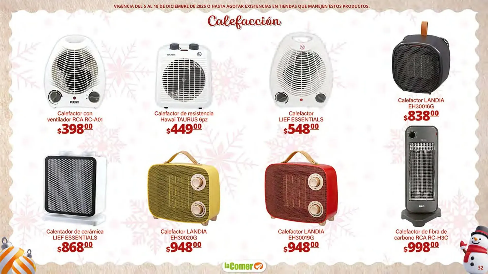 Catálogo de Folleto La Comer 5 de diciembre al 18 de diciembre 2025 - Pagina 32