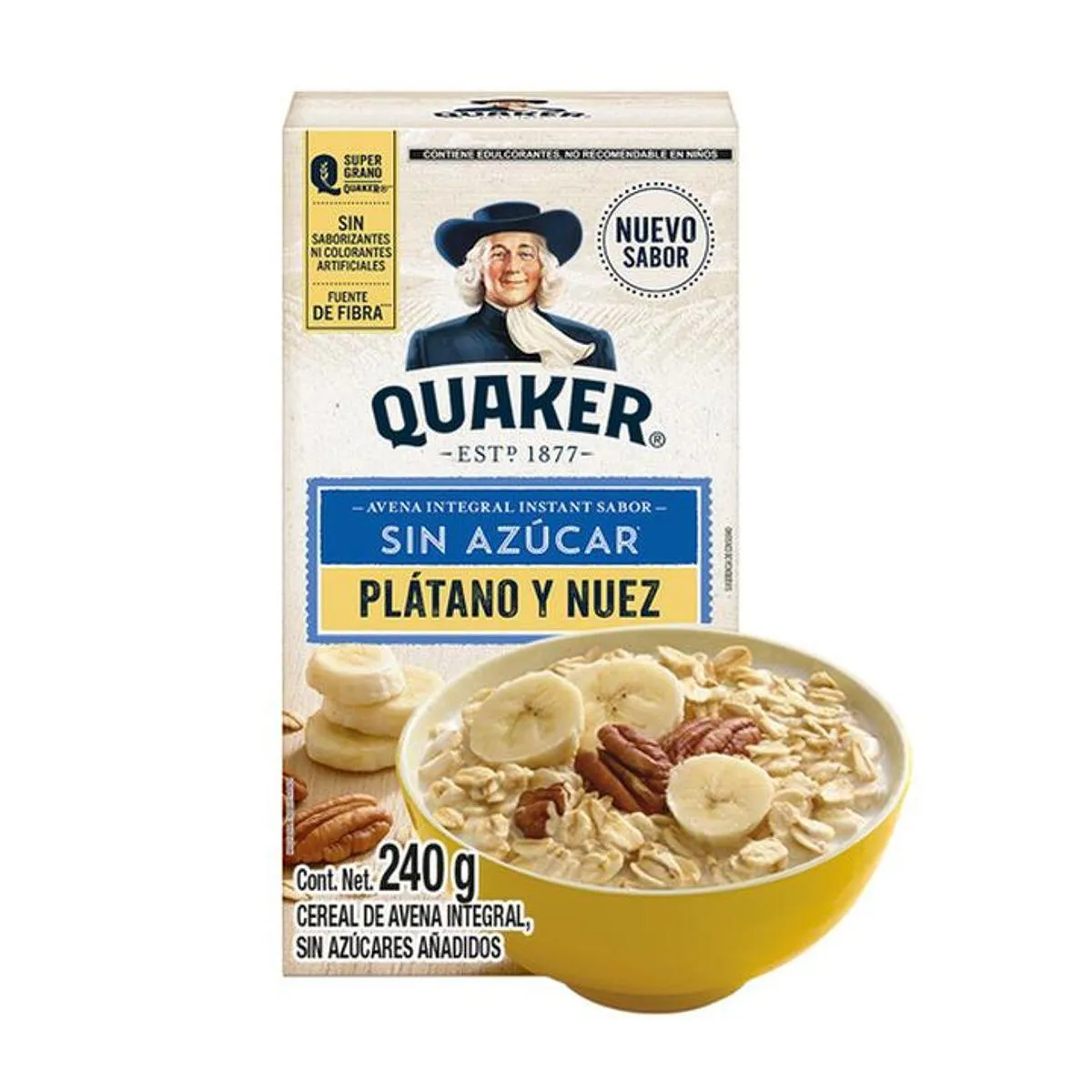 Avena Quaker Instantanea Platano Avena Quaker In 240 Gr