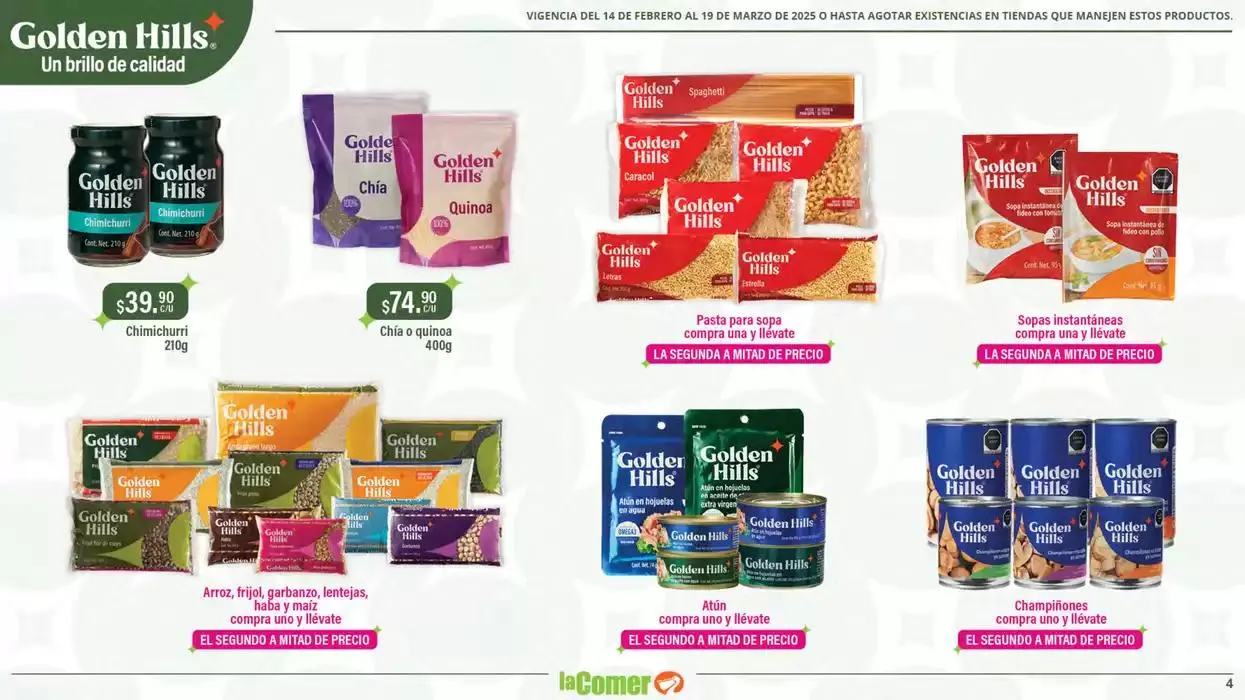 Catálogo de Golden Hills - La Comer 14 de febrero al 19 de marzo 2025 - Pagina 4