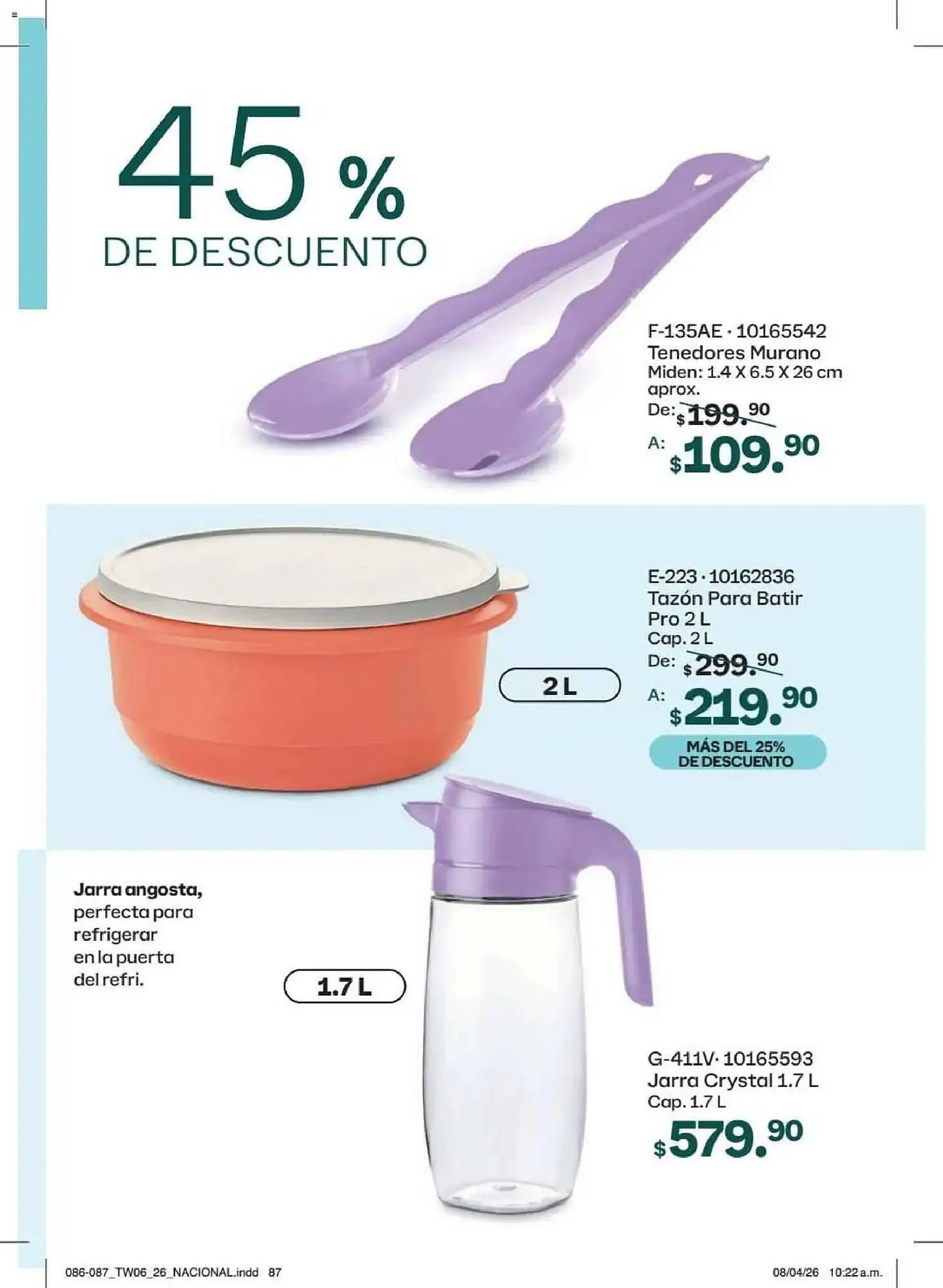 Catálogo de Catálogo Tupperware 18 de mayo al 14 de junio 2026 - Pagina 87