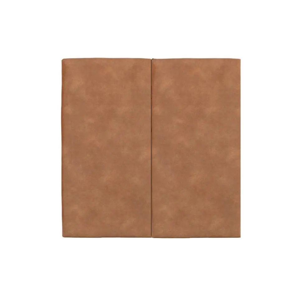 Juego de 2 Paneles Para Cabecera Modular Individual Lunaria - Tela Tipo Gamuzado Camel