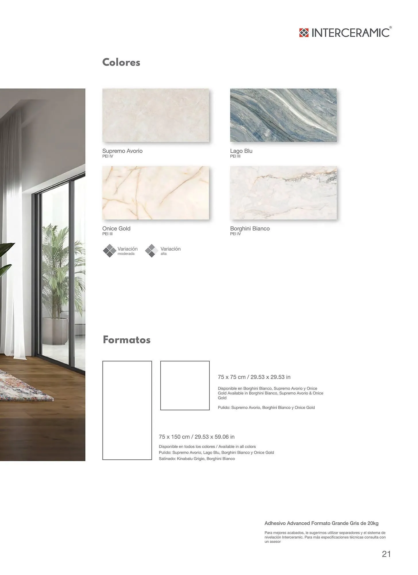 Catálogo de Catálogo Interceramic 12 de marzo al 31 de diciembre 2024 - Pagina 21