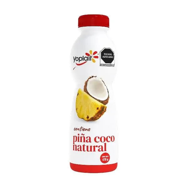 Yoghurt Yoplait bebible piña coco 470 g
