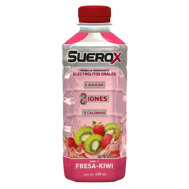 Bebida con Electrolitos Suerox Adulto Fresa Kiwi 630ml