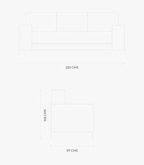 Sala Rick De Tela Sofá - Love Color Beige