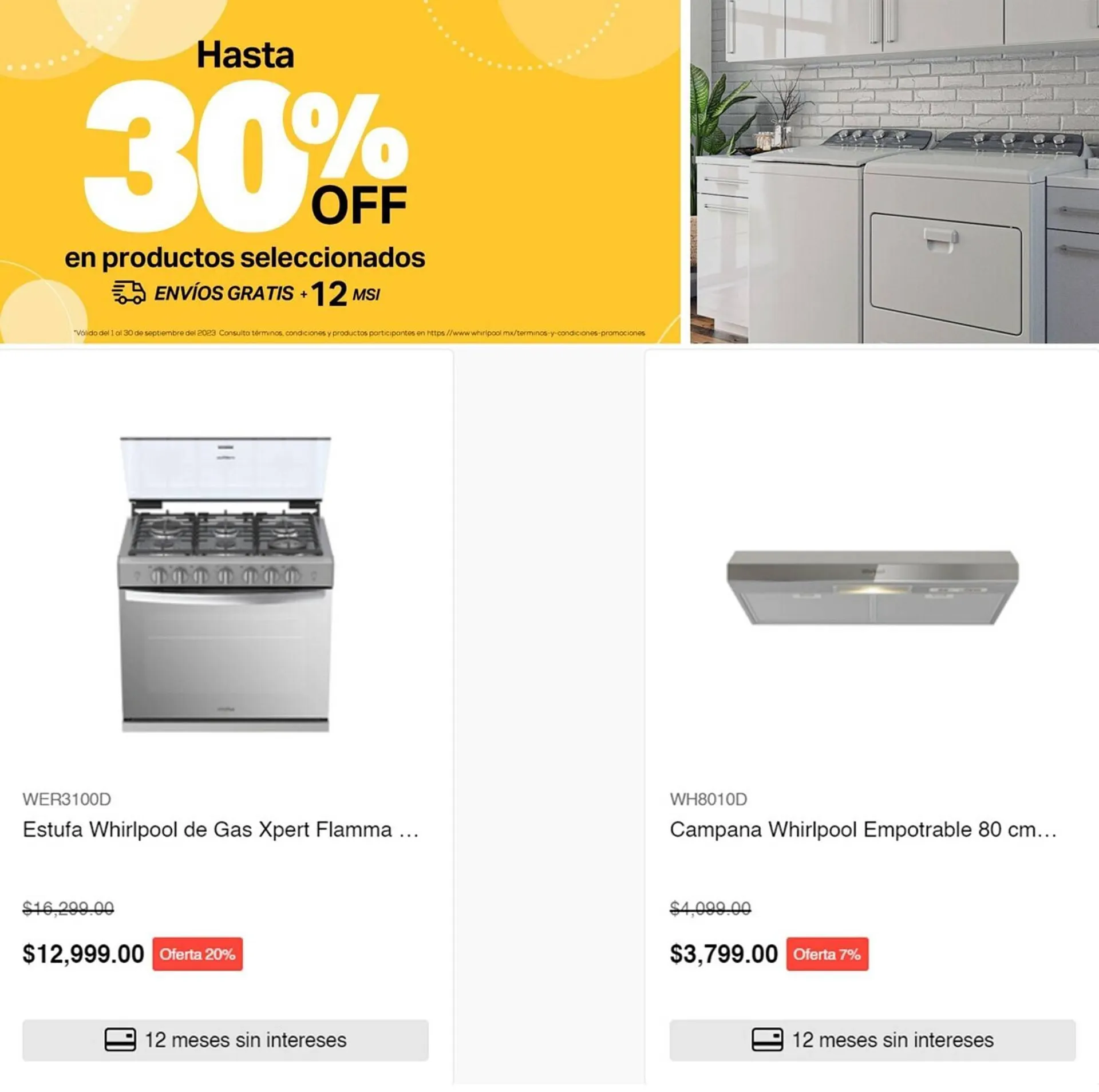 Catálogo de Catálogo Whirlpool 5 de septiembre al 30 de septiembre 2023 - Pagina 5