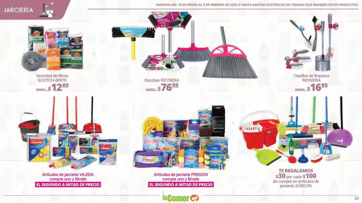 Catálogo de LIMPIA , Desinfecta, organiza, AHORRA 10 de enero al 6 de febrero 2025 - Pagina 24