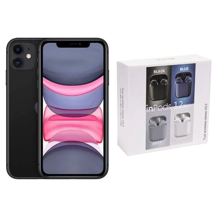 iPhone 11 Reacondicionado + Audífonos Genéricos