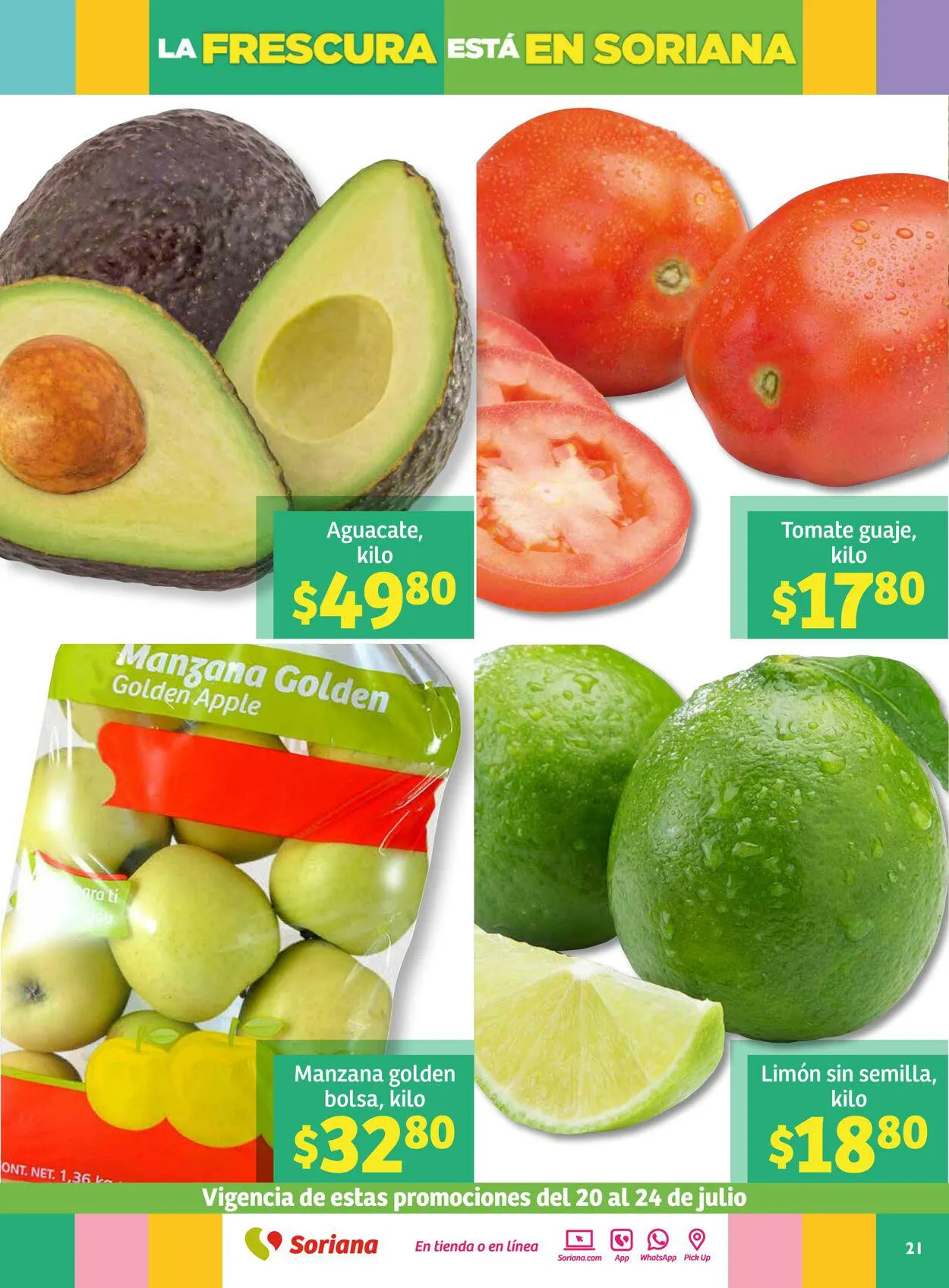 Catálogo de Soriana - Folleto Julio Regalado Mercado Nacional Oferta actual 20 de julio al 27 de julio 2023 - Pagina 21