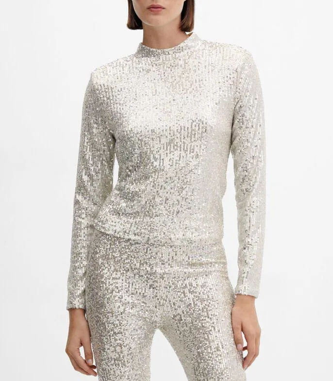 Playera Cuello Redondo Manga Larga Mujer