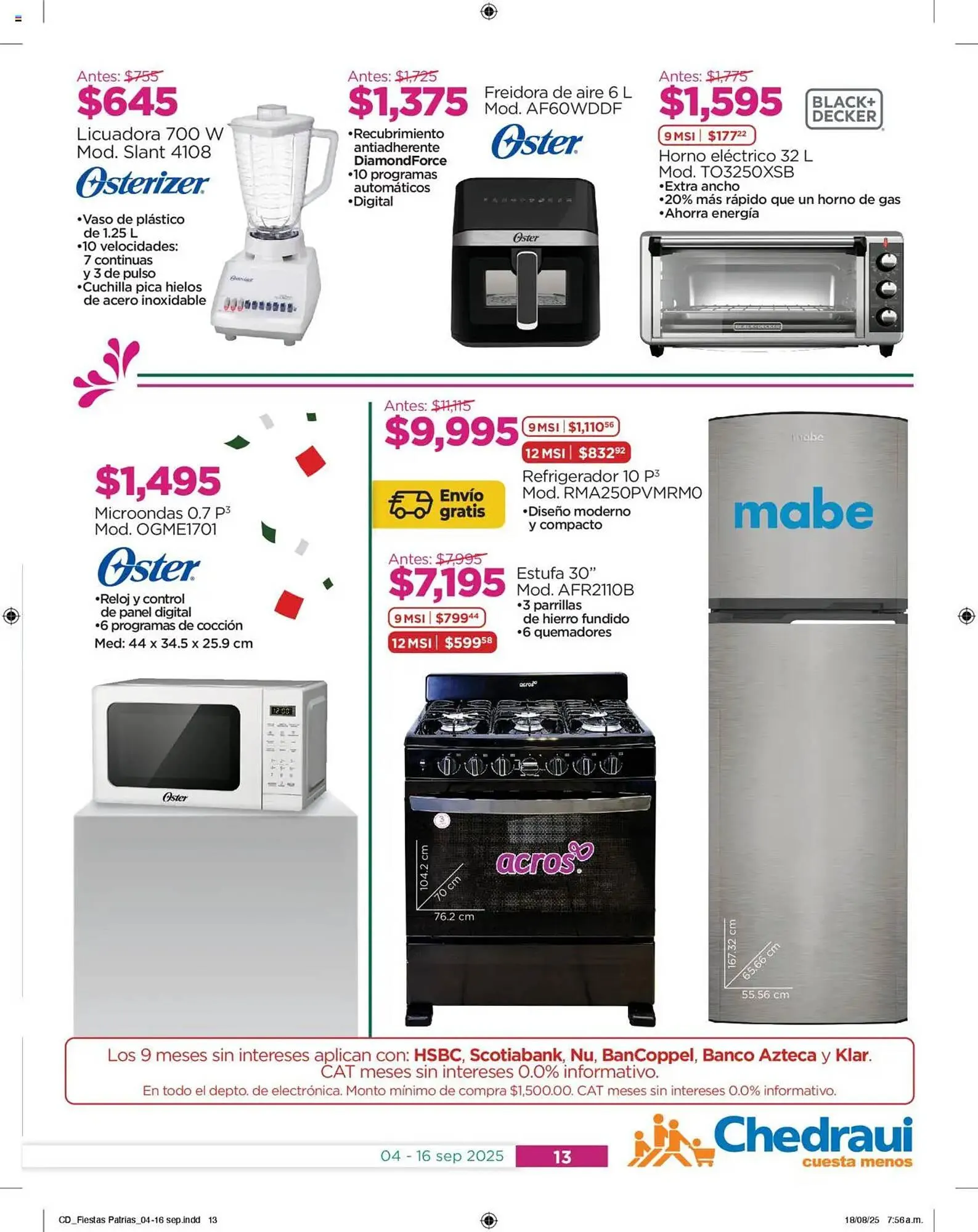 Catálogo de Folleto Chedraui 4 de septiembre al 17 de septiembre 2025 - Pagina 13