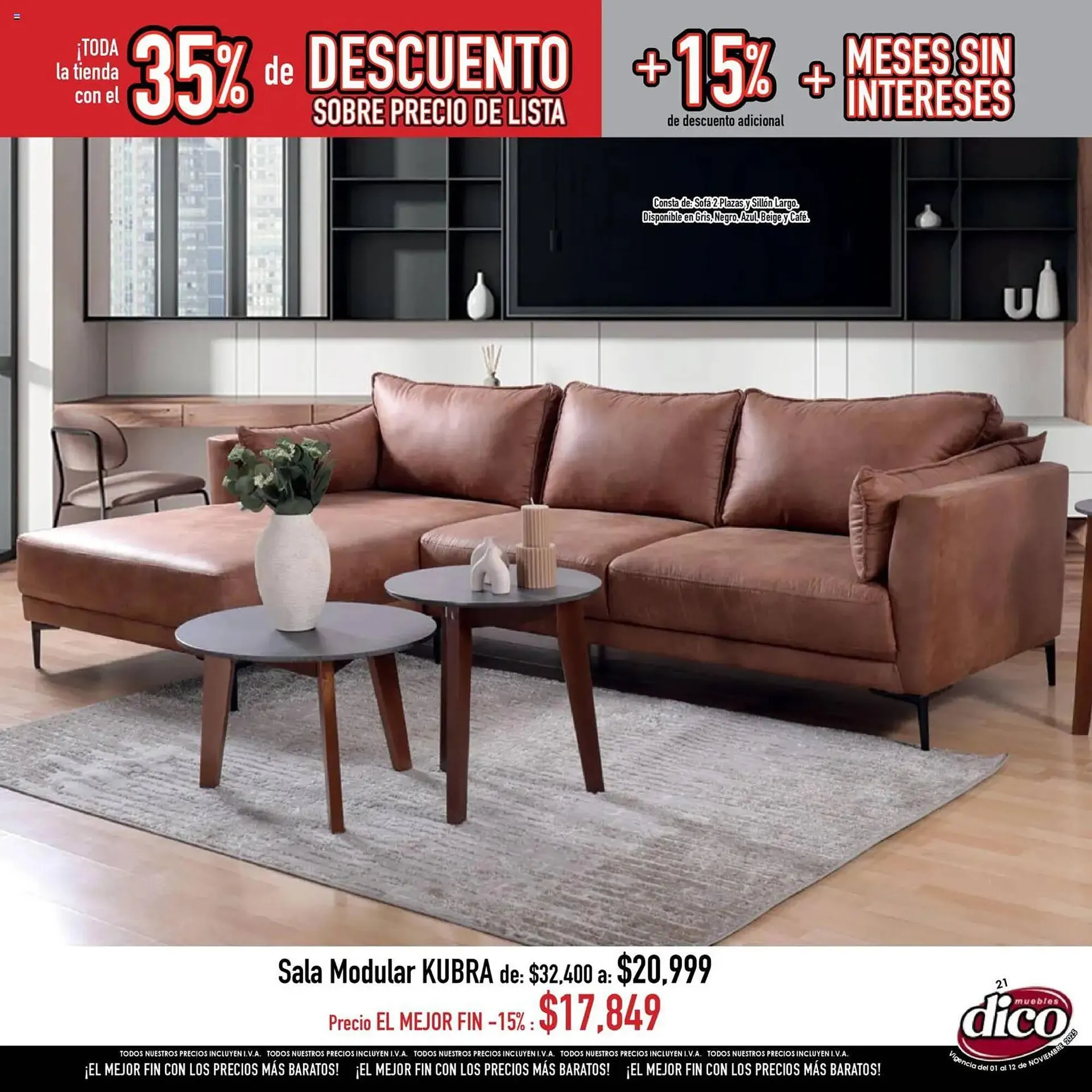 Catálogo de Catálogo Muebles Dico 1 de noviembre al 13 de noviembre 2025 - Pagina 21