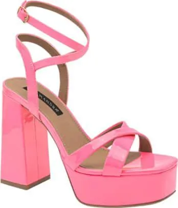 sandalia tacón plataforma amarre