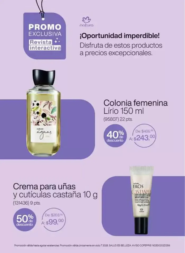 Catálogo de Revista Natura Ciclo 7 2025 1 de julio al 31 de julio 2025 - Pagina 6