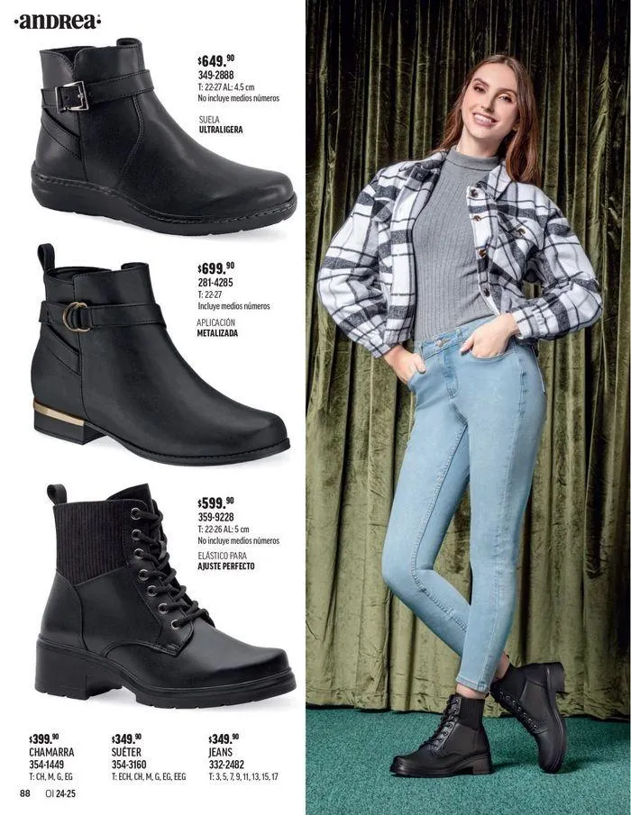 Catálogo de ANDREA - CALZADO DAMA 26 de agosto al 25 de enero 2025 - Pagina 186