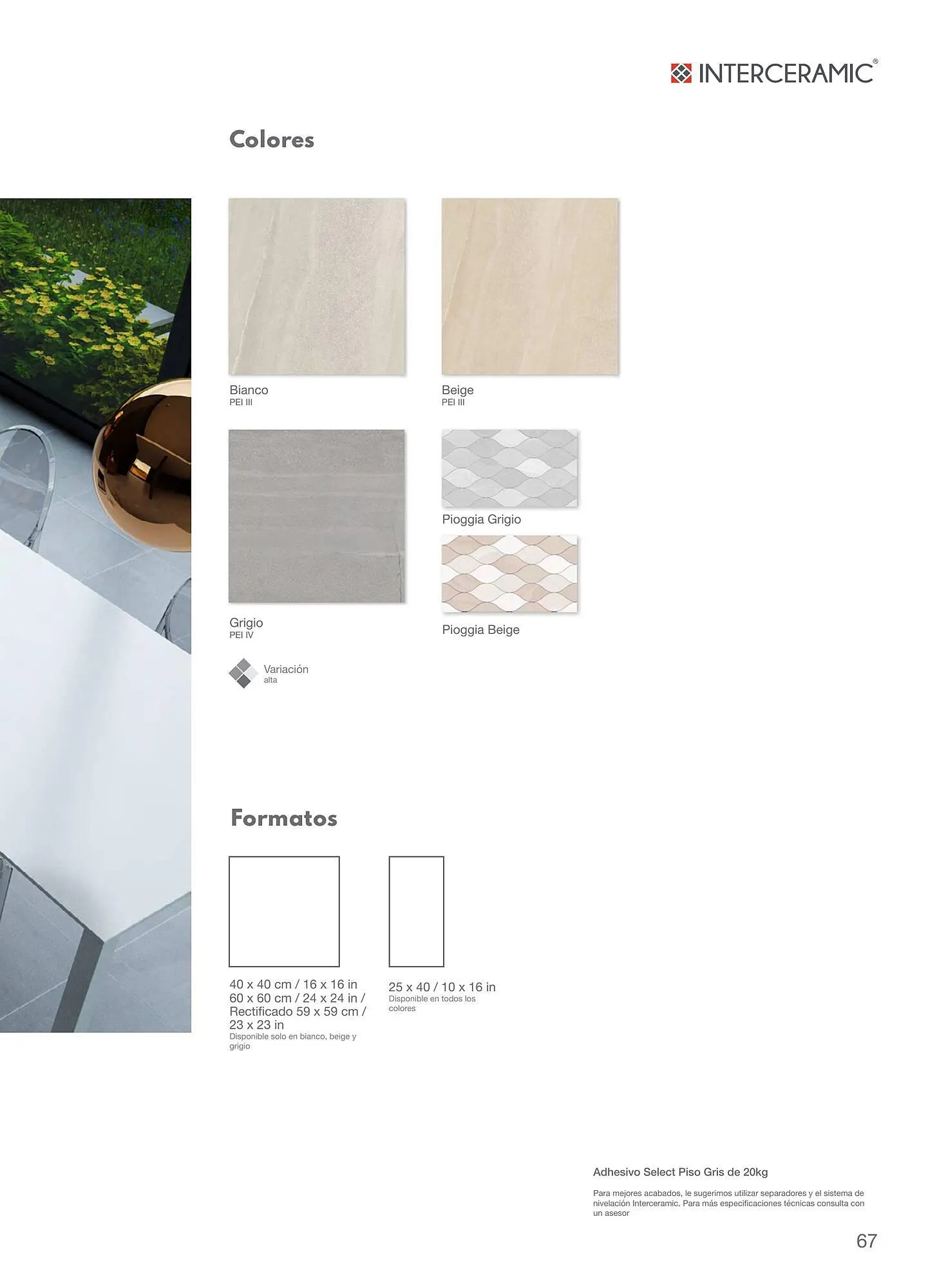 Catálogo de Catálogo Interceramic 12 de marzo al 31 de diciembre 2024 - Pagina 67