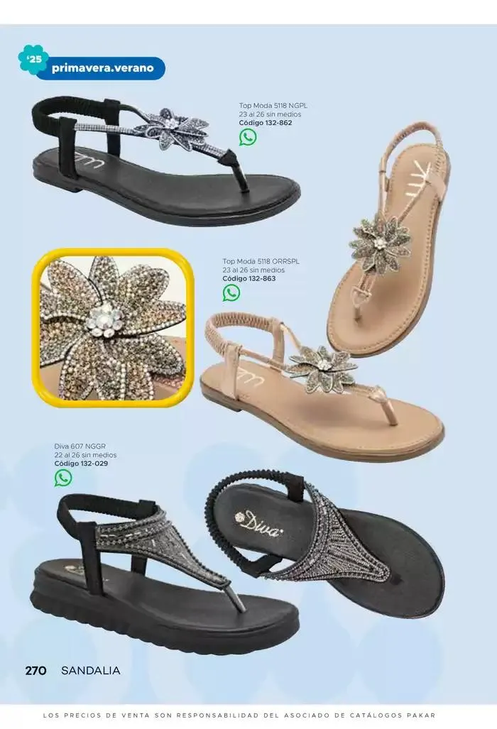 Catálogo de Pakar Sandalia 31 de enero al 31 de mayo 2025 - Pagina 270