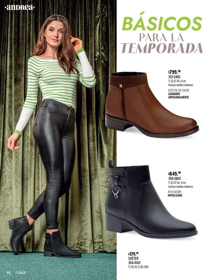 Catálogo de ANDREA - CALZADO DAMA 26 de agosto al 25 de enero 2025 - Pagina 182