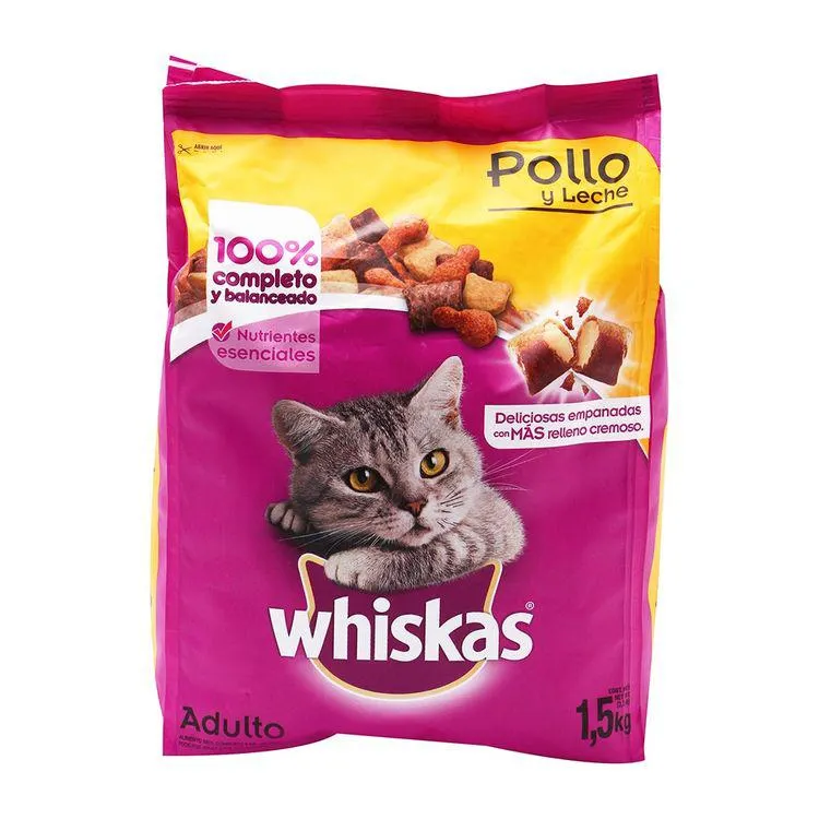 Alimento Whiskas 1.5Kg Aves Pollo - Whiskas - 1 pieza