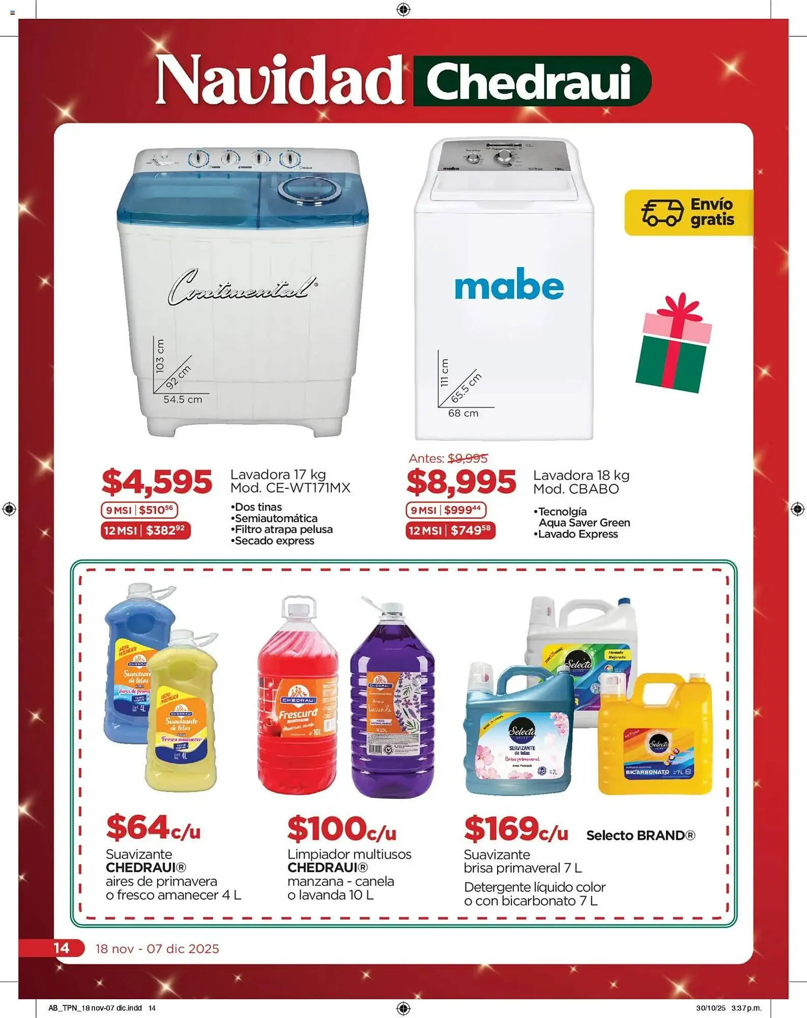 Catálogo de Folleto Chedraui 18 de noviembre al 8 de diciembre 2025 - Pagina 14