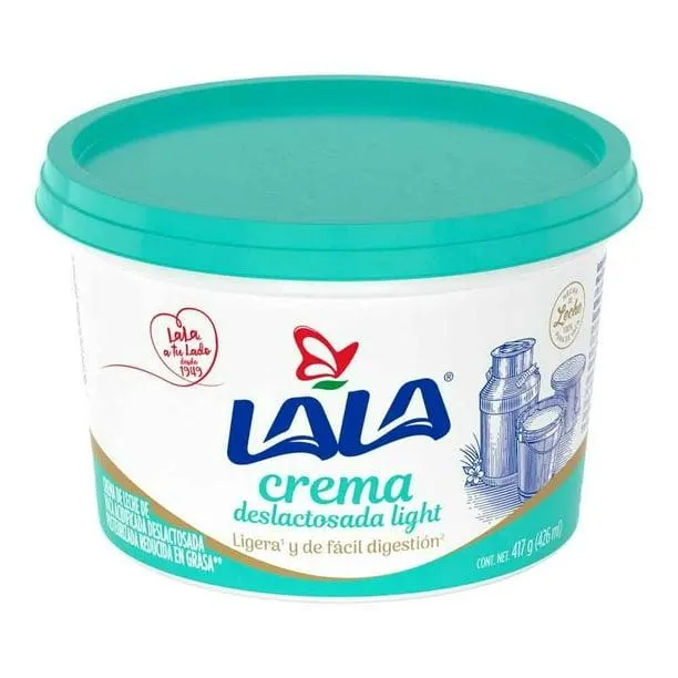 Crema ácida Lala deslactosada 426 ml