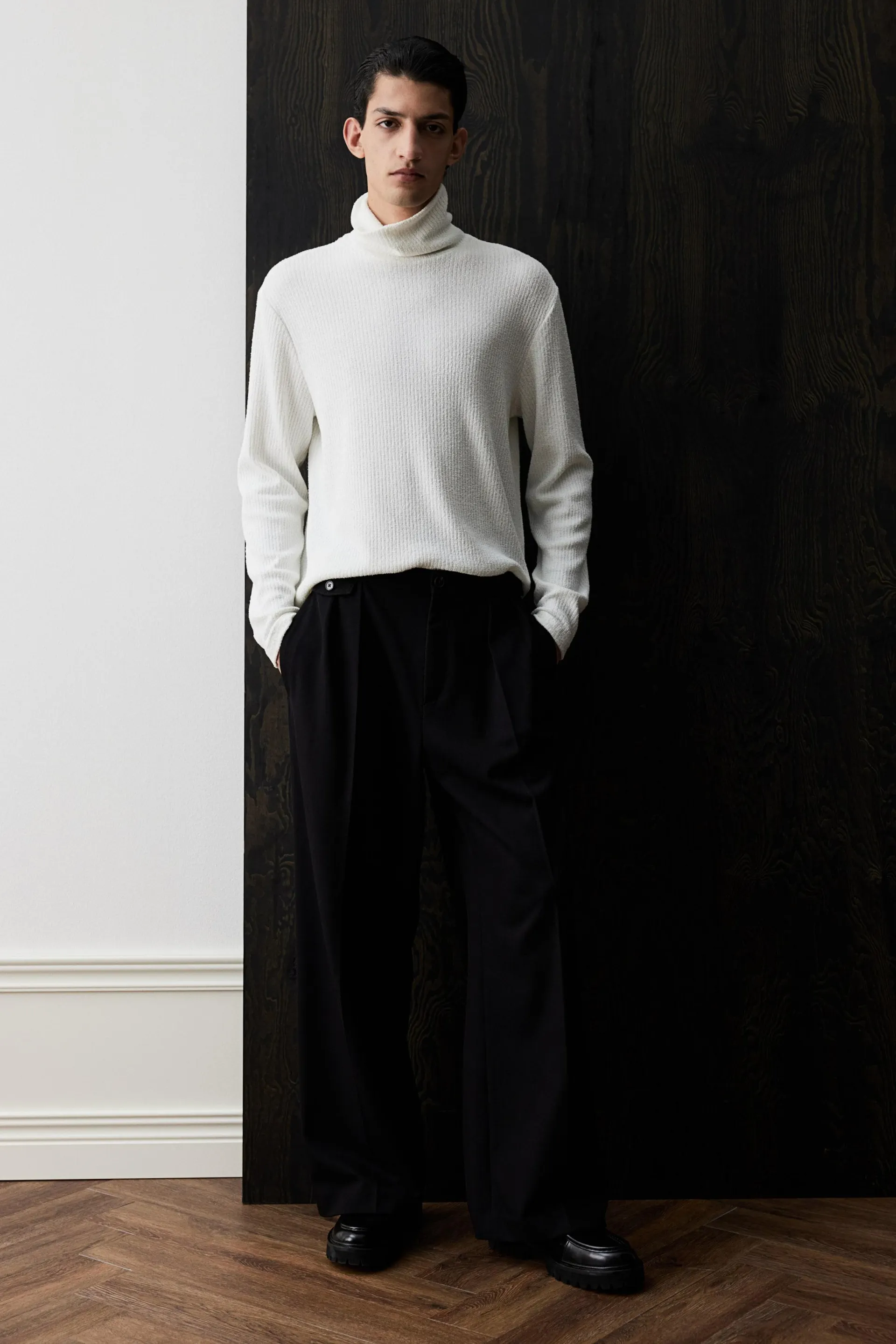 Pulover reiat cu guler înalt Regular Fit