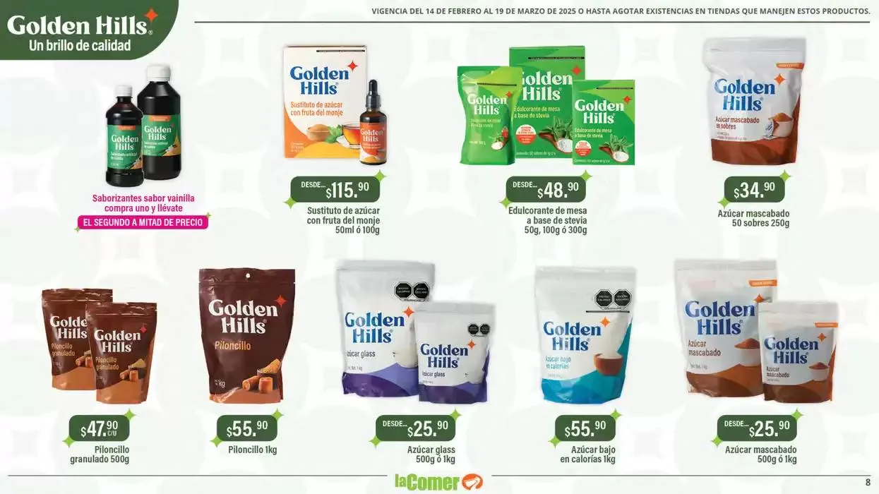 Catálogo de Golden Hills - La Comer 14 de febrero al 19 de marzo 2025 - Pagina 8
