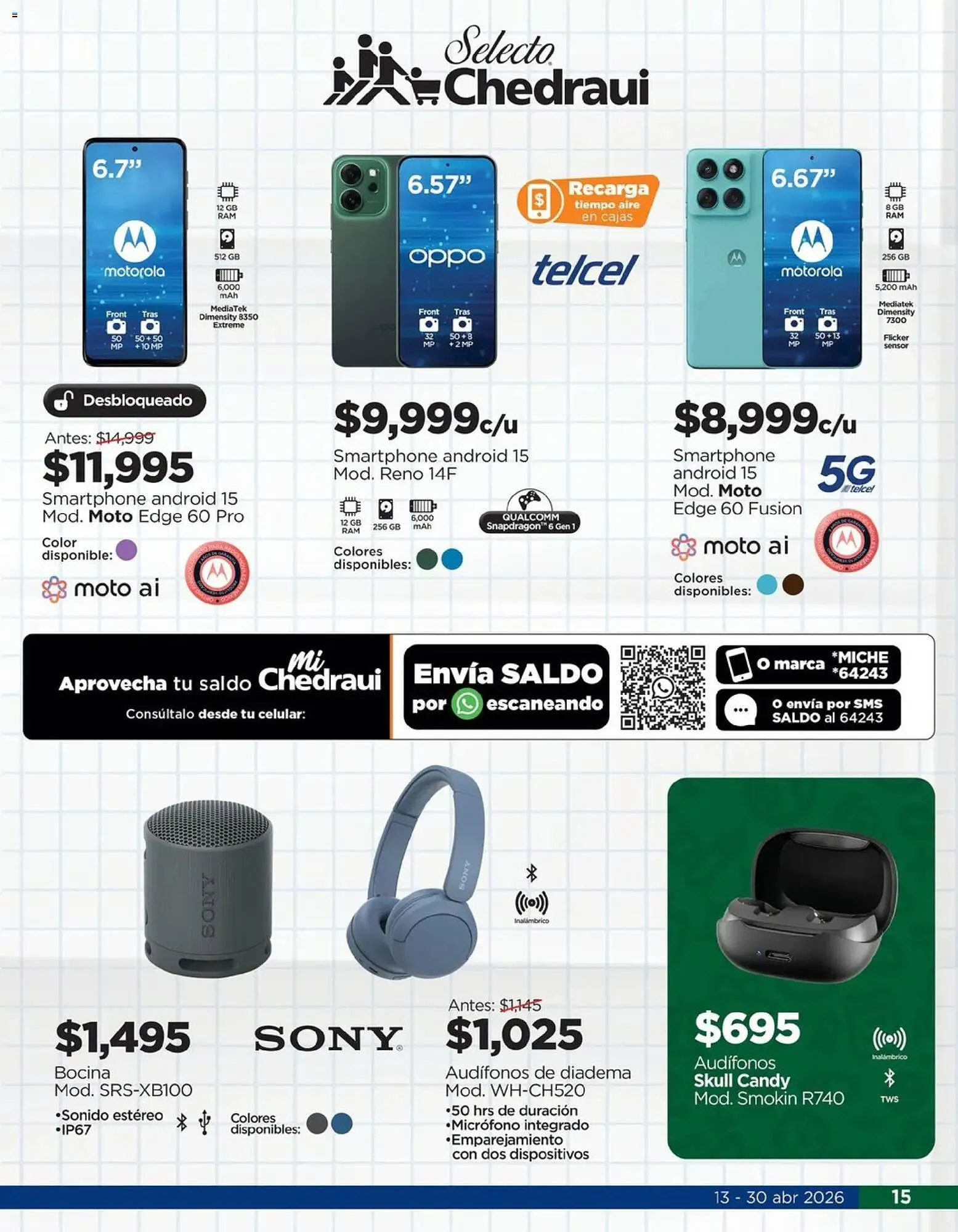Catálogo de Folleto Chedraui 13 de abril al 1 de mayo 2026 - Pagina 15