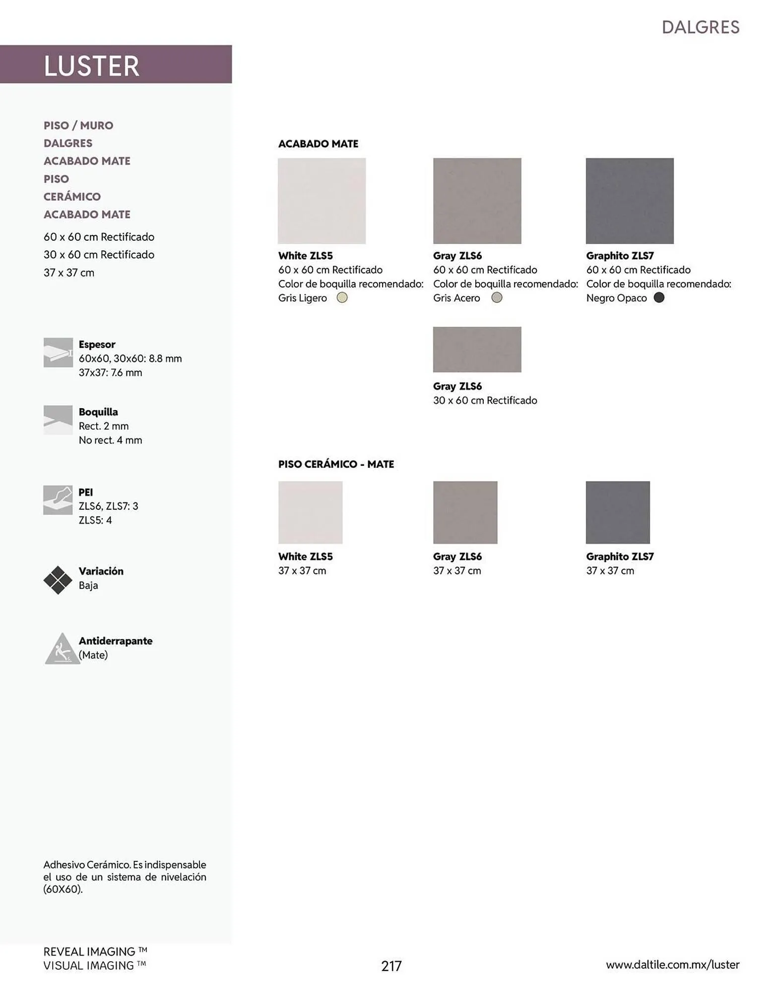 Catálogo de Catálogo Daltile 13 de enero al 31 de diciembre 2026 - Pagina 217