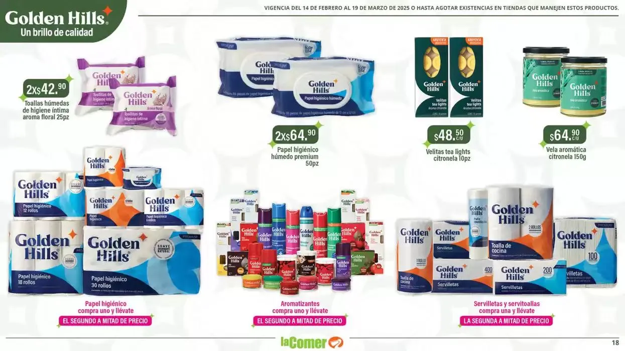 Catálogo de Golden Hills - La Comer 14 de febrero al 19 de marzo 2025 - Pagina 18