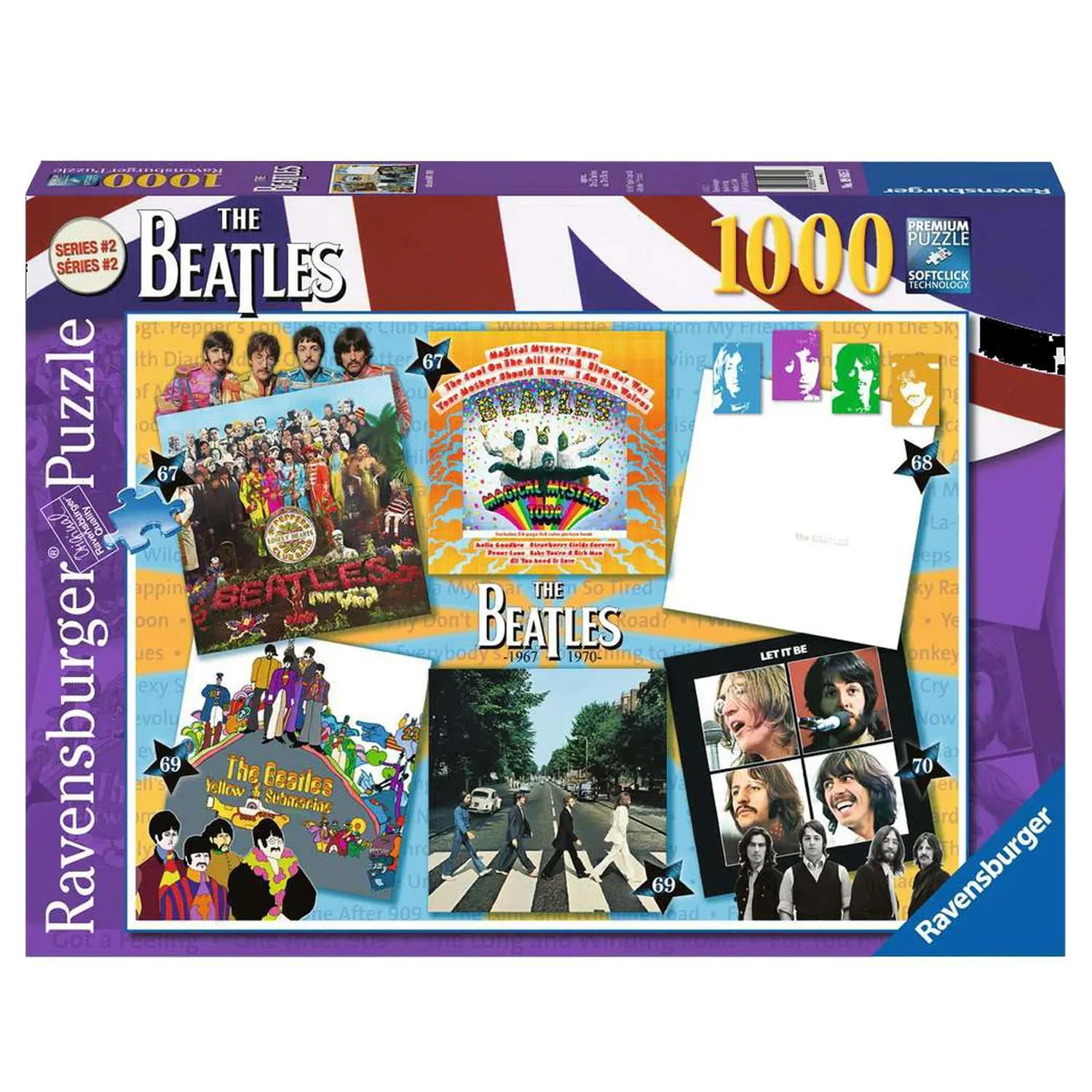 Rompecabezas The Beatles Álbumes 1967-1970 1000 Piezas