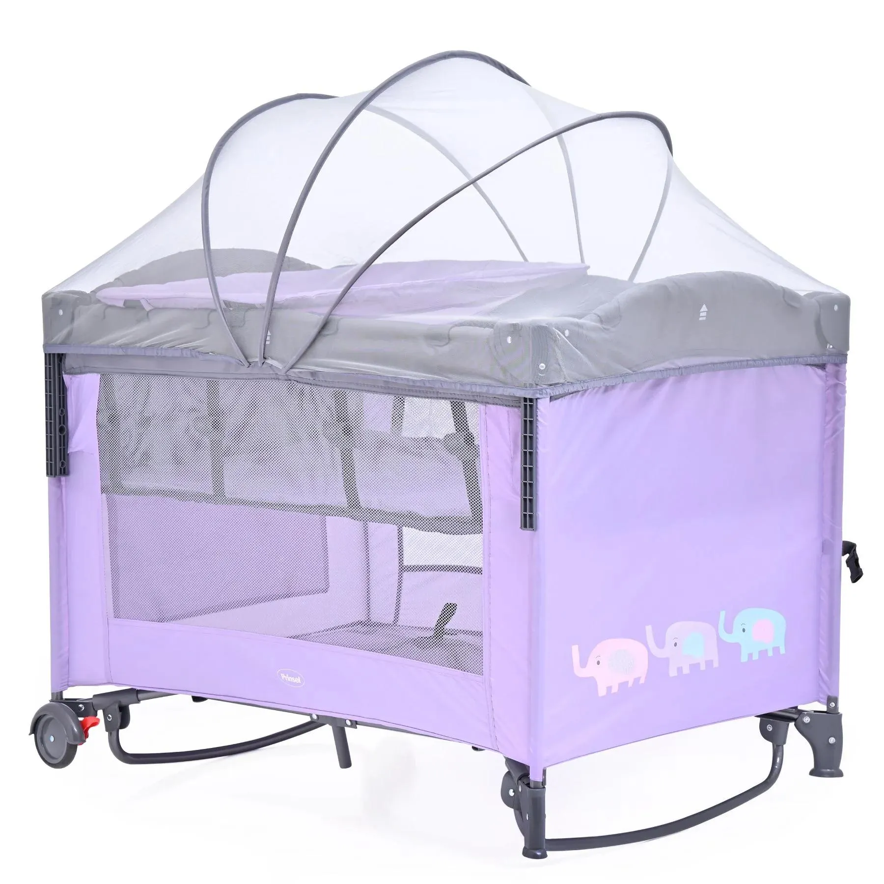 CUNA CORRAL COLECHO con mecedora Morado