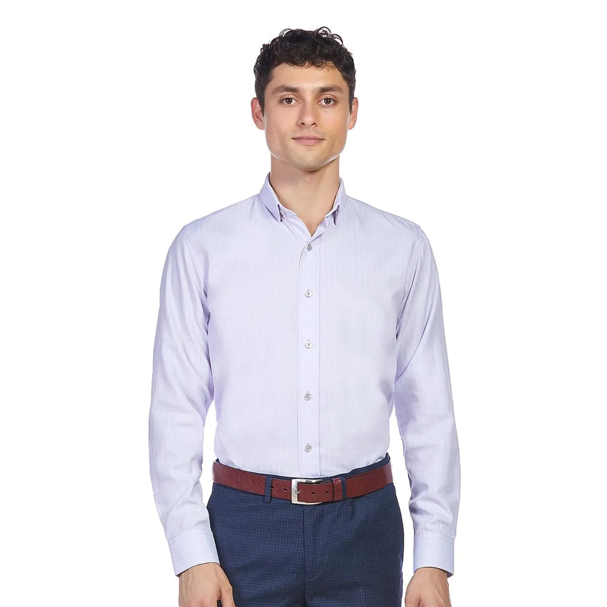 Camisa Manga Larga | Lila | Tallas extras