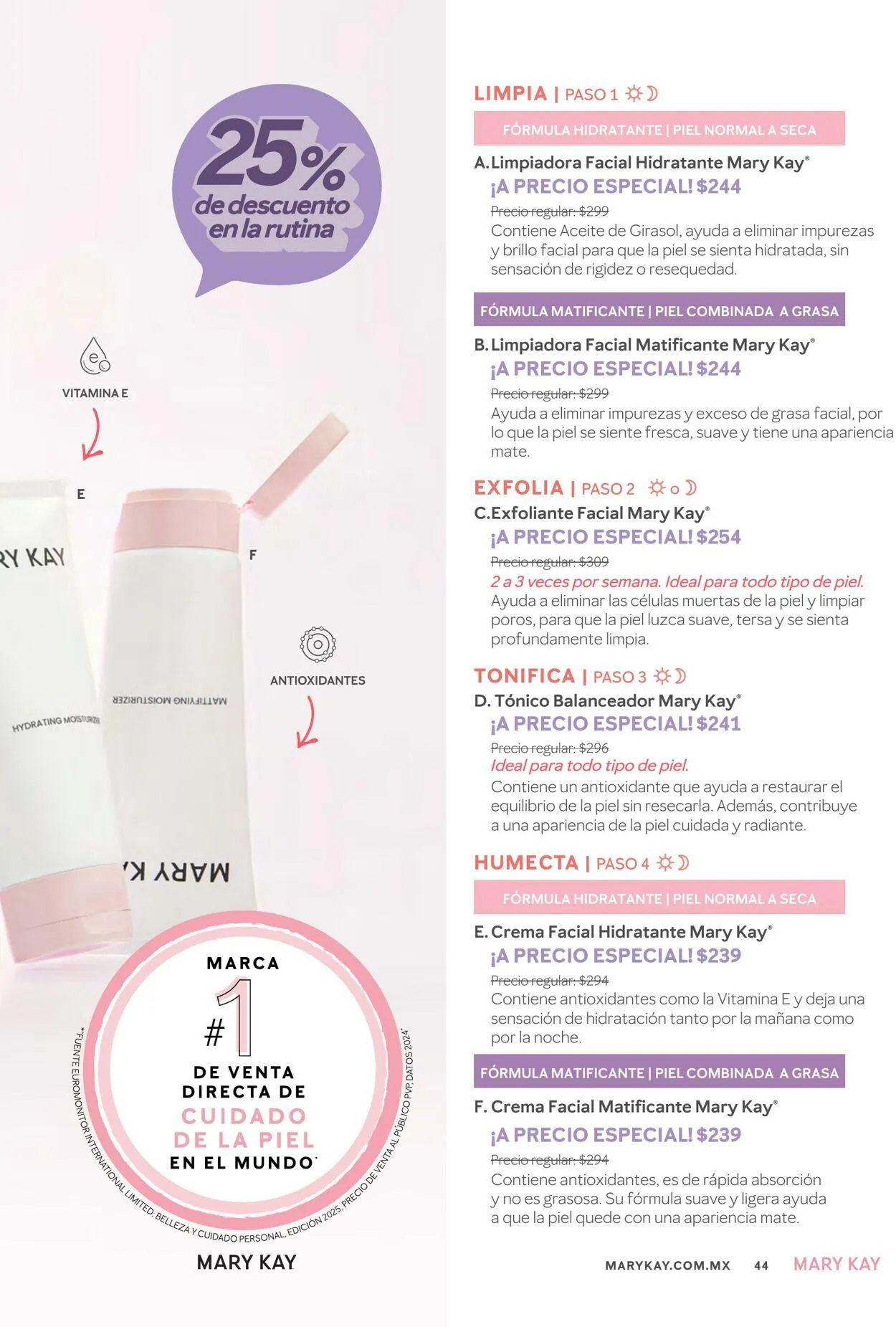 Catálogo de Mary Kay Oferta actual 1 de julio al 1 de septiembre 2025 - Pagina 44